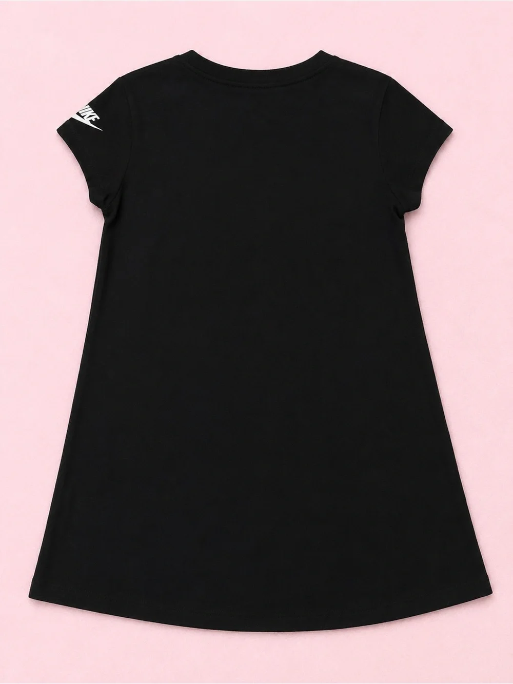 Kids Nike Black Dress with White Floral Swoosh